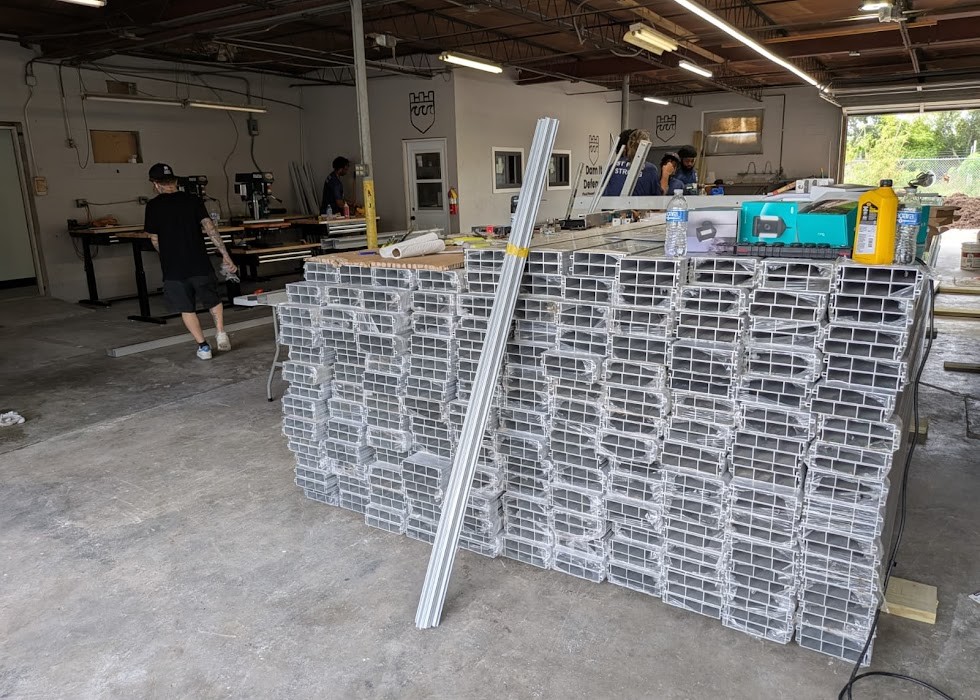 Aluminum channel stock prepared in St. Pete facility